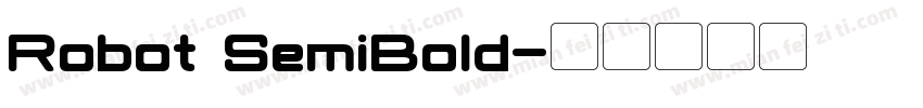 Robot SemiBold字体转换